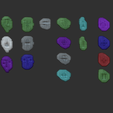 Wireframe Low Poly.png Tibia Runes PACK - All Runes CGI and Printable