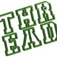 threadstencilgreen01.jpg THREAD Stencil Font