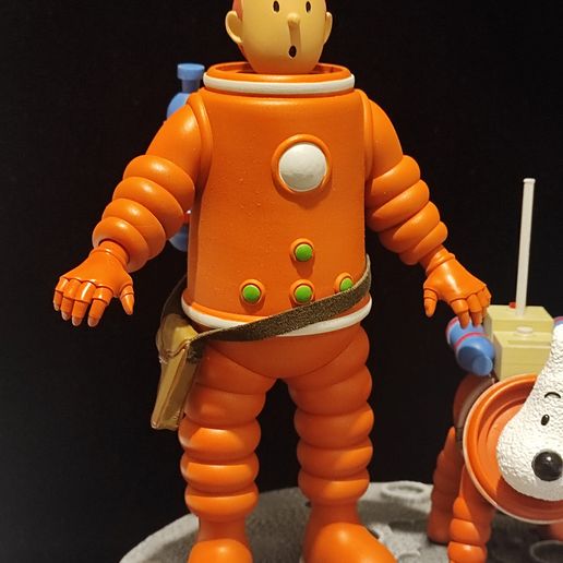 🧑‍🚀 TINTIN ASTRONAUT・3D Print with the Saturn 4 ultra 3D