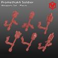 Soldier-Weapons-Render-Maces-Final.jpg Promethakh Soldier Melee Weapons - 28mm Weapon Bits