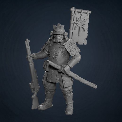 War Captain V.2 – The Empire of the Last Sun | 28mm 32mm Fantasy Miniature