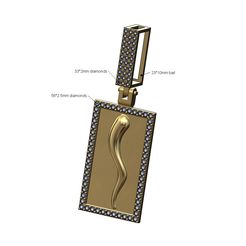 Italian-horn-Iced-bail-Diamond-pendant-00.jpg STL-Datei Diamant-geeiste Bügel italienisches Horn Anhänger 3D-Druck Modell・3D-druckbares Modell zum Herunterladen