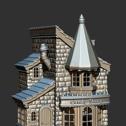 front.jpg 3D file Xmas Candy Store・3D printing model to download