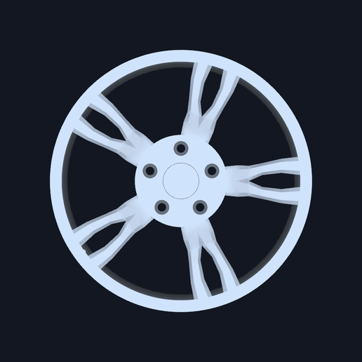 CAD-04 Cadillac-inspired CTS five angular short forks — OE 23492302 decorative wheel