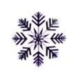 snowflake bend.stl ❄️ Куб со снежинками - плавающий дизайн снежинок ❄️ - предварительная поддержка