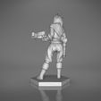 female_ranger-back_perspective.554.jpg ELF RANGER FEMALE CHARACTER GAME FIGURES 3D print model