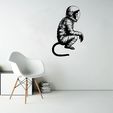 image-2023-10-20T192015.968.jpg Monkey Astronaut Sad 2D WALL ART