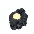 2번 블랙.JPG Skull tealight holder by TITAN Corporation