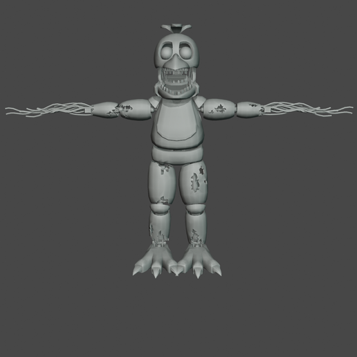 🎃 FIVE NIGHTS AT FREDDY'S Withered Chica FILES FOR COSPLAY OR