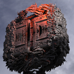 cube-hell-1.1144.png OBJ file Dantes Inferno Hell Cube 11・Template to download and 3D print