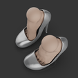 untitled.165.png shoes + foot / 4 3d shoes / model for bjd doll / 3d printing / 3d doll / bjd / ooak / stl / articulated dolls / file
