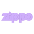 WhiteBlackRed - Zippo Logo.stl 3D MULTICOLOR LOGO/SIGN - Zippo Lighters Holder (3 Variations)