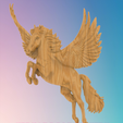 2.png Flying Pegasus 3D MODEL STL FILE FOR CNC ROUTER LASER & 3D PRINTER