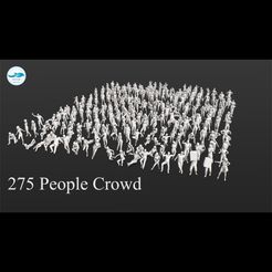 00.jpg STL file 275 People Crowd・Template to download and 3D print