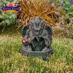 CthulhuwithLogo.jpg 3D-Datei Cthulhu Würfelturm - SUPPORT FREE!・3D-druckbares Modell zum Herunterladen
