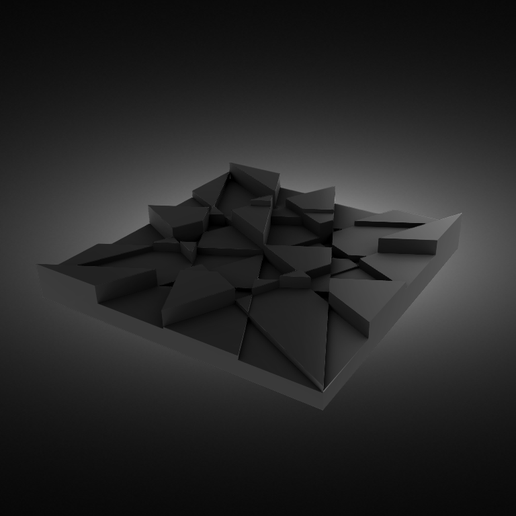 Acoustic panel 3D model