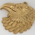 3.jpg Eagle pendant Jewelry medallion 3D print model