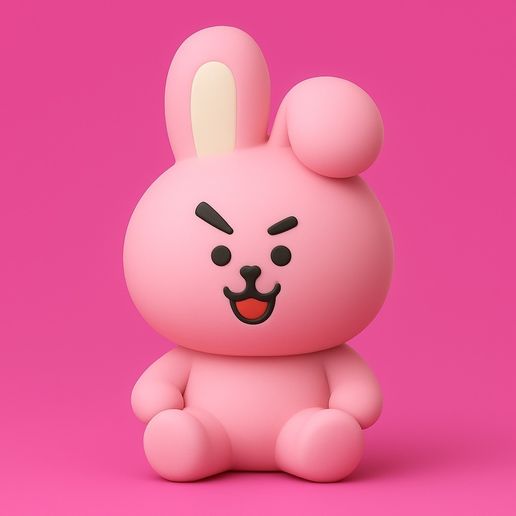 🗝️ COOKY (쿠키) Jungkook BT21 BTS KeyRing・ STL File for 3D