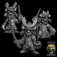 BPR_Render15.jpg Goblin Samurai with Swords (Pre Supported)