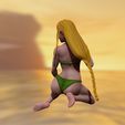 wip7.jpg princess zelda - swimsuit - hyrule warriors 3d print figurine 3D print model