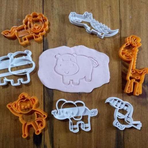 Forest Animals Cookie Cutter 3D model