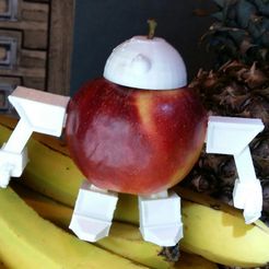 Robot.jpg Free STL file Fruit Robot・Object to download and to 3D print