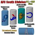 AFC-South.jpg NFL Football Bic Lighter Cases AFC South Division Colts Jaguars Texans Titans Oilers