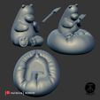 Polar_Image_Gray_AZ3DDOJO_002.jpg Ice Bear STL for 3D Printing