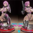 12.jpg Archivo 3D Chica mandaloriana con bebé Yoda con versión NSFW y versión miniaturas COMBO PACK・Plan imprimible en 3D para descargar