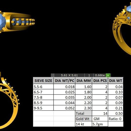 Solitary Diamond Ring 3D model