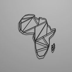 afrique.JPG Datei STL Geometric Africa・Design für 3D-Drucker zum herunterladen