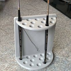 paintbrush-holder.jpg Free STL file Paintbrush holder・Template to download and 3D print