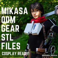 @studio_lattice-2.png Fichier 3D 3DMG ODM Gear Attack On Titan Cosplay Season 4 Mikasa Équipement complet (liste combinée de l'équipement inférieur et supérieur)・Design pour imprimante 3D à télécharger