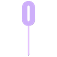 Topper - Num - Normal - 0.stl Цифры - топер для торта