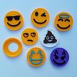 20191116_153138.jpg STL file Emoji Snap Badge Set・3D printable model to download