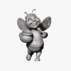 01.jpg Archivo OBJ JUGUETE DE ABEJA・Diseño imprimible en 3D para descargar