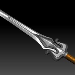Preview01.jpg Archivo 3D He-Man The Power Sword - Tamaño real - MOTU Revelations Netflix Version 3D print model・Diseño imprimible en 3D para descargar