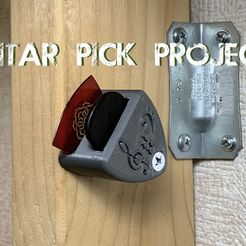 pick.jpg Fichier STL gratuit Porte-micros de guitare・Design à télécharger et à imprimer en 3D