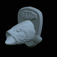 Fr-12.png fish head bass trophy statue detailed texture for 3d printing