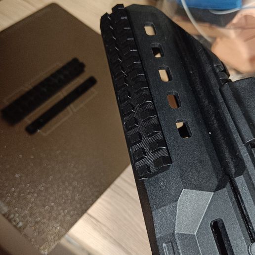 RIS bar for airsoft scorpion evo 3a1 replica. - 3D model önizlemesi