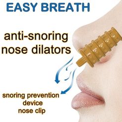 anti-Snoring-nasal-clips-14-00.jpg STL file anti-snoring nose dilators snoring prevention device nose clip Healthy family sleep nasal inhalation oxygen tubes Two Hose Double Tube septum nasa-14 for 3d-print and cnc・3D print design to download, Dzusto