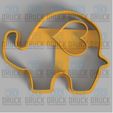 elefante1.jpg Love Elephant - Elephant Love Cookie Cutter