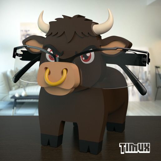 BULL GLASSES HOLDER