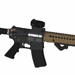 AR-15-short-Barrel.jpg Archivo STL AR-15 completo STL+ CAD・Plan para descargar y imprimir en 3D