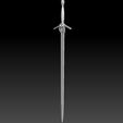 Preview10.jpg Geralt Steel Sword - Netflix Version 3D print model
