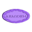 ARAGORN.stl The Lord of the Rings LOTR I-II-III Nameplates 3D Models