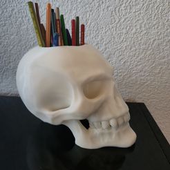 20240418_151322.jpg Skull for Pens and other Stuff
