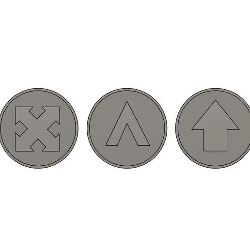 Space Marine Doctrine Tokens 3D model