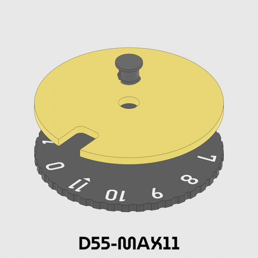 D55-MAX11_exploded.png Life/Score Counter D55 : Max 11