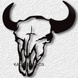 project_20240603_1440156-01.png Cow Skull Wall Art Western Bull Skull Wall Decor